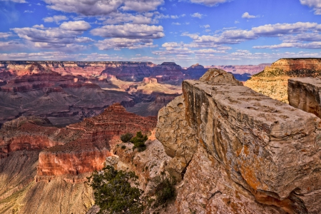 Canyonland - mountains, sky, clouds, rocks