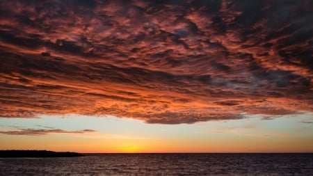 Clouds - dark clouds, sky, air, wallpaper, nature, lakes, clouds, sunsets, new