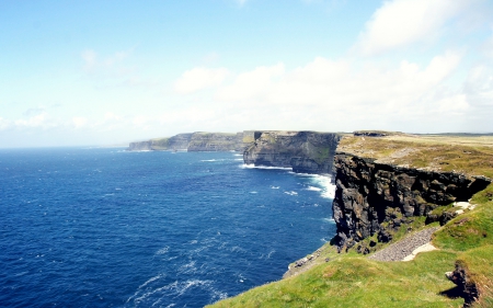 Cliffs of Moher - beauty, nature, ocean, beautiful, paradize, natural