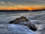 Sunset on Malibu Beach ~ HDR