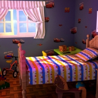 Bedroom in the morning