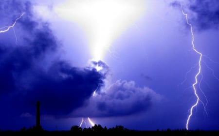 Lightning Storm - nature, storms, beauty, lightning