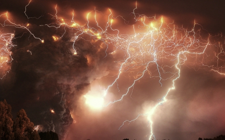 Freaky Lightning Storm - nature, storms, beauty, lightning