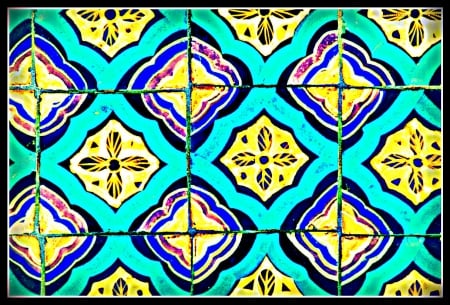 Pretty Tiles - geometric, abstract, colors, tiles