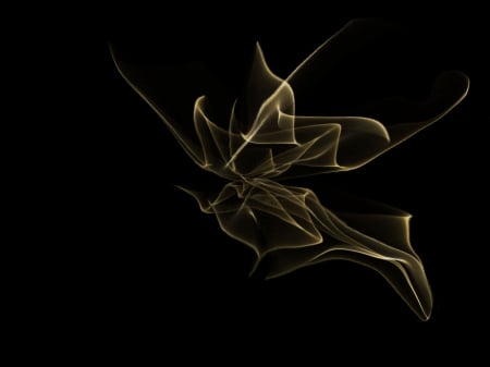 Gold Fractal - fractal, abstract, background, dark, wallpaper, desktop, black, gold