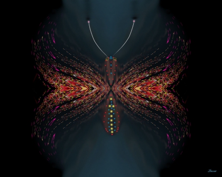 Psychodelic Butterfly - abstract, psychodelic, weird, butterfly, background, desktop, wallpaper, other