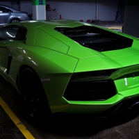 Green Lamborghini