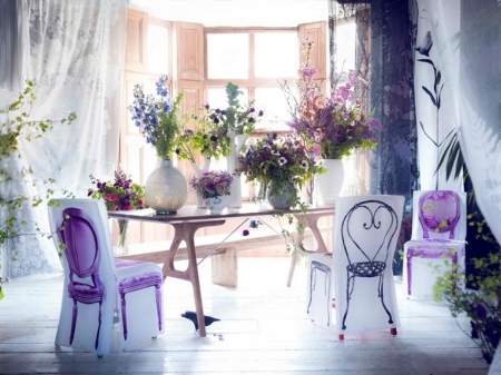 interior - beauty, interior, purple, soft