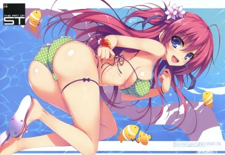 Dengi Hime Girl - Tomase Shausaku - Dengeki, Tomase, Anime, Wall, Girl, Beauty, Summer, Game, New