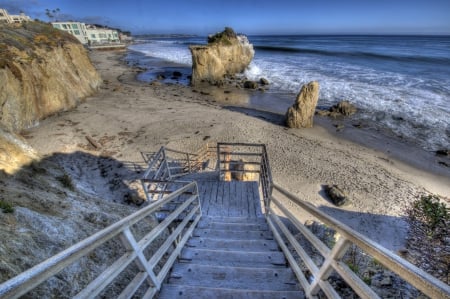 Stairway to Malibu Beach