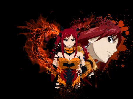 Erza - Heart, Anime, Erza, cool