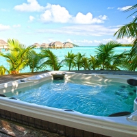 Bora Bora Pearl Beach Resort Jacuzzi Hot Tub Tahiti Polynesia