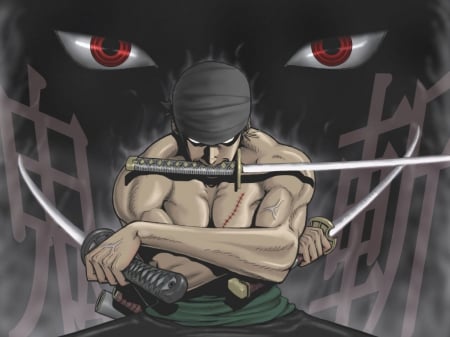 Roronoa Zoro - roronoa zoro, mihawk, one piece, badass, hawk eyes