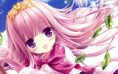 Princess - Girl, Female, Crown, Princess, Anime