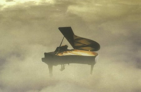 Freedom  - music, freedom, piano, clouds