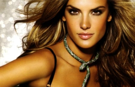 Alessandra Ambrosio - beauty, model, necklace, hot, girl, snake, alessandra ambrosio, woman