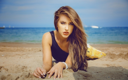 Beauty - beauty, beach, model, hair