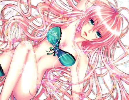 ~Megurine Luka~ - swimsuit, vocaloid, megurine luka, bikini, long hair, pink hair, anime