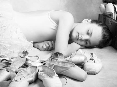 dreams ... - wp, ballerina, photography, girl, child, dreams, black, white, bw, ballet, dance, dreamy