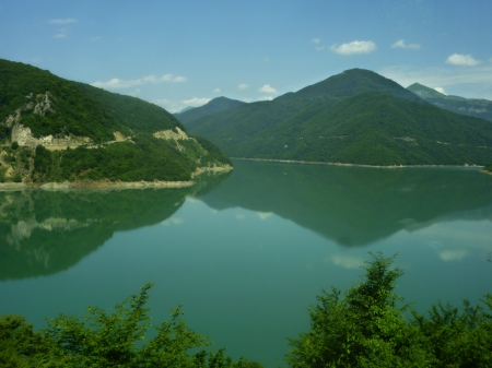 Ananuri ,Georgia - lake, ananuri, nature, georgia