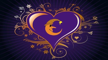 GOLDMOON - Photoshop, Moon, Gold, Purple, Avatar, Vector