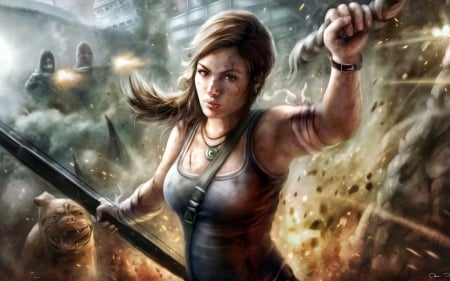 Lara Croft - 2013, raider, fan, tomb, lara, art, adventure, action, video games, croft, lara croft, tom raider