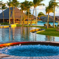 jacuzzi Hot Tub at Four Seasons Resort Bora Bora Tahiti Polynesia Island