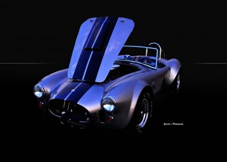 Ford Cobra - cobra, ford, silver, muscel