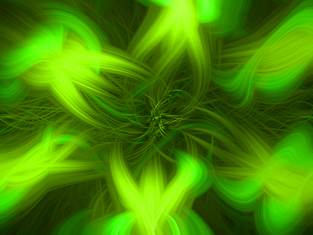 Green Wall No. 22 - abstract, 3d