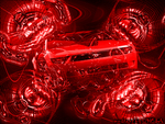 Mustang - In Red Abstract