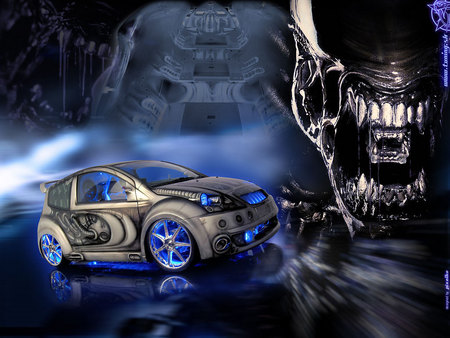 Untitled Wallpaper - car super, el chaneke, citroen c2 alien, alien, desktop backgroud, predator, supercar, wheels