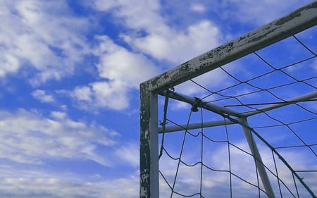 Corner of a  Soccer Goal - world cup, football, soccer, goal