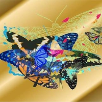 Butterflies on Gold