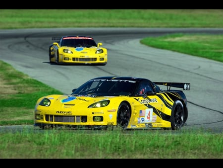 Chevrolet Corvette C6-R GT2 Duo 2009 - chevrolet, c6-r, duo, 2009, gt2, corvette