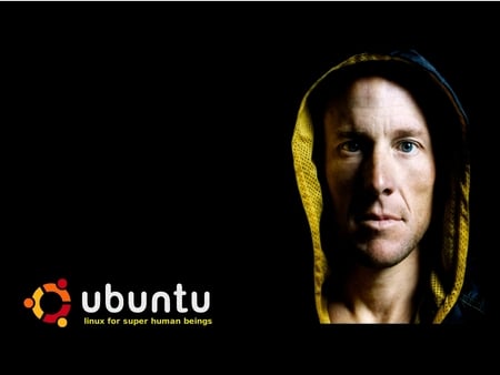 Lance Armstrong Ubuntu - ubuntu, lance armstrong, linux, wallpaper, cycling