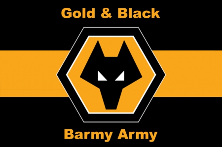 Gold & Black - wwfc, england, wanderers, barmy, wallpaper, screensaver, black, soccer, gold, wolverhampton, wolves, wolverhampton wanderers, army, football, fc