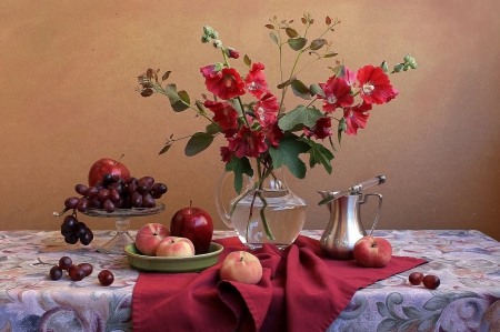 *** Still life *** - still, flowers, fruits, life