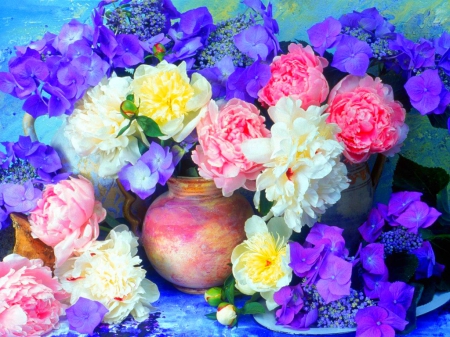 Beautiful flowers - flowers, still life, roses, petals