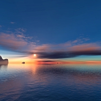 Clouds and Sea Sunset