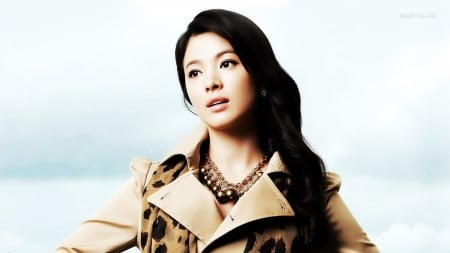 song hye - cute, coat, model, charming