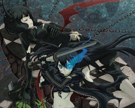 BRS - girls, dark, anime, cute