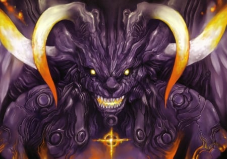 DARK DEMON - PURPLE, DEMON, HELL, DARK