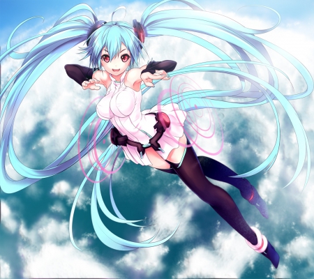 miku append - pretty, hatsune, vocaloid, miku