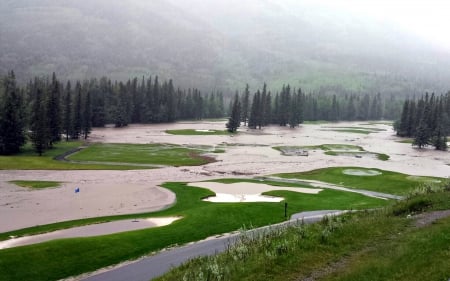 Kananaskis Golf Course - nature, water, mountains, golf