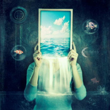 Surreal Inside - abstract, fantasy, frame, surreal