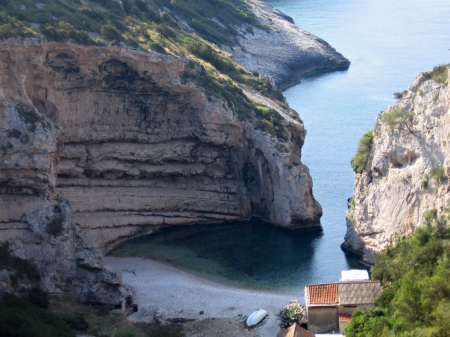 Uvala Stiniva island Vis, Croatia - stiniva, uvala, vis, croatia