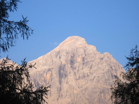 Monte Civetta from camp Palafavera - Monte Civetta, Palafavera, Dolomiti, Italy