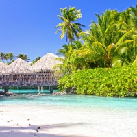 Intercontinental Thalasso Spa Beach Resort Hotel Bora Bora - blue lagoon and water villas Tahiti Polynesia