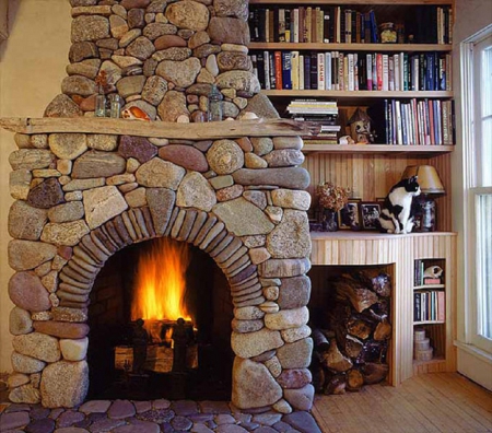 great fireplace - architecture, fireplace, houses, interior