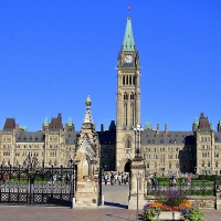 Canadian Parliament Building in Ottawa